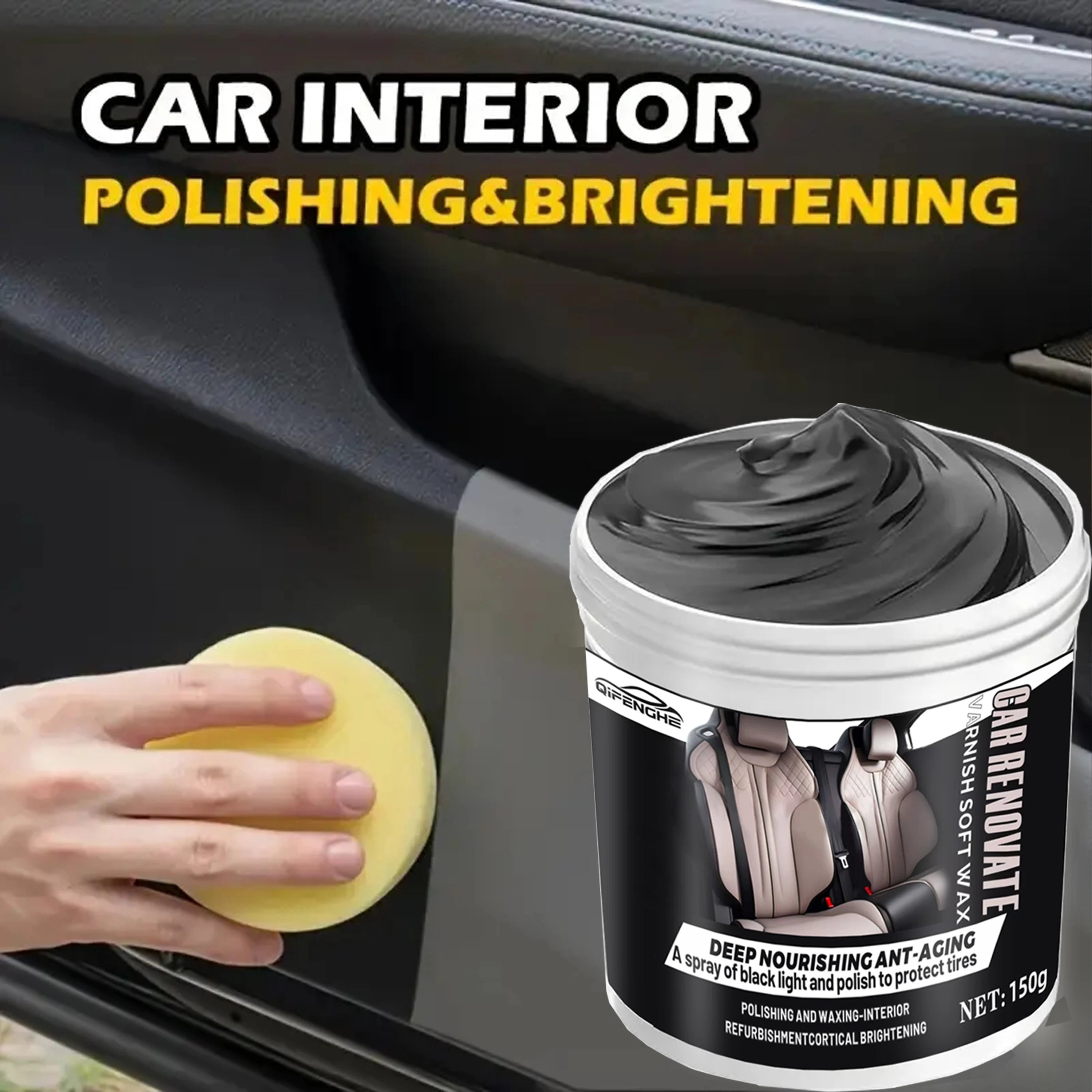 Nettoyant et vernis pour intérieur de voiture