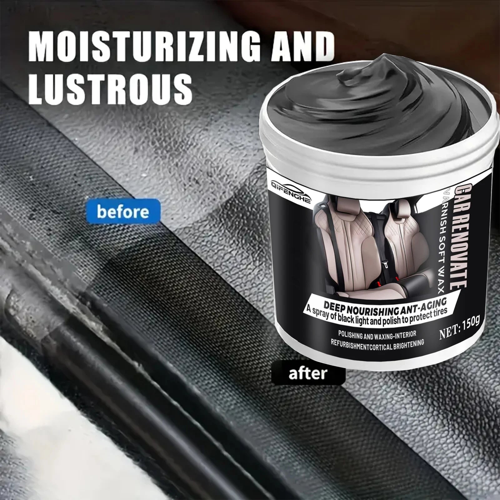 Nettoyant et vernis pour intérieur de voiture