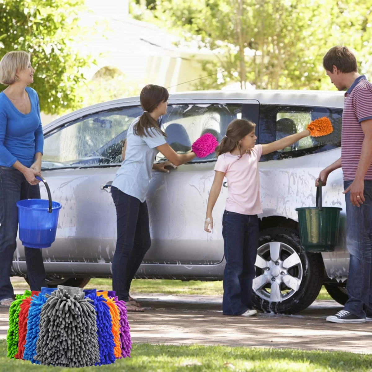 Gants microfibre nettoyants